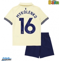Everton Vitaliy Mykolenko #16 Bortedraktsett Barn 2025-26 Kortermet (+ Korte bukser)